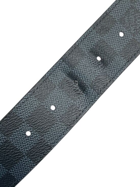 Louis Vuitton Damier Cobalt Azur Belt Silver Black Luxury Sophistication - Picture 7 of 10